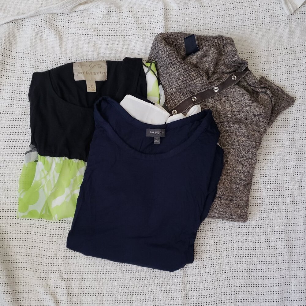 Women's Size Medium Bundle: GAP & The Limited Tops, Jonathan Martin Dress - EUC